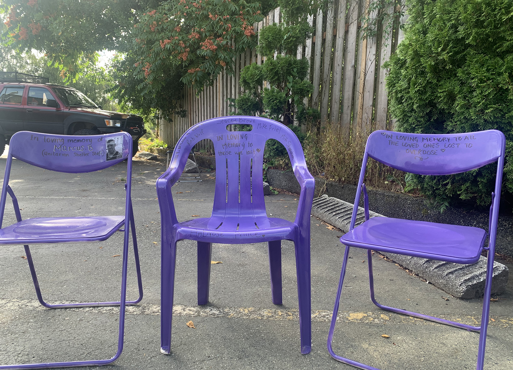 Purple chair campaign honours those who lost their lives to the ...